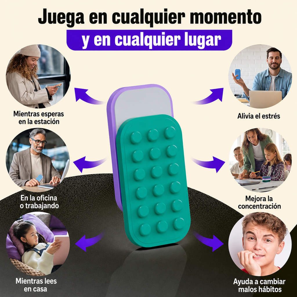 Fidget Slider Magnético Antiestrés