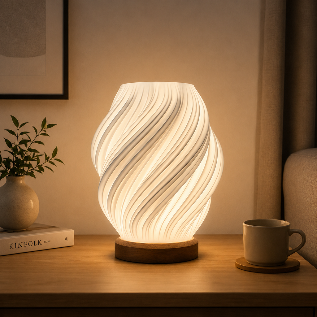 Lampara de diseño de espiral Elegante