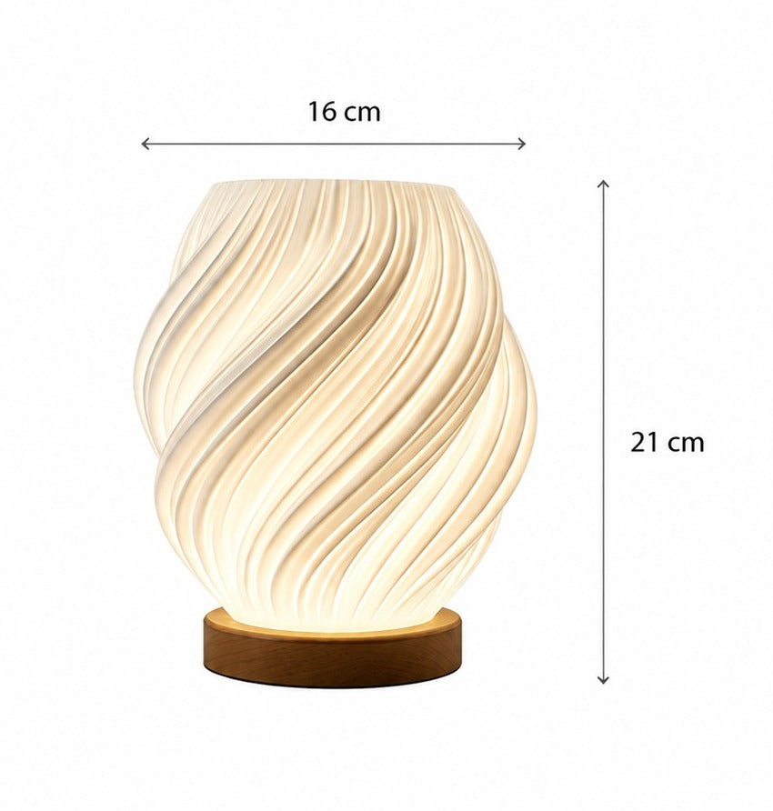 Lampara de diseño de espiral Elegante